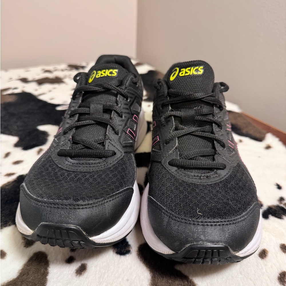 Asics Black and Pink Athletic Shoes - Picture 3 of 4